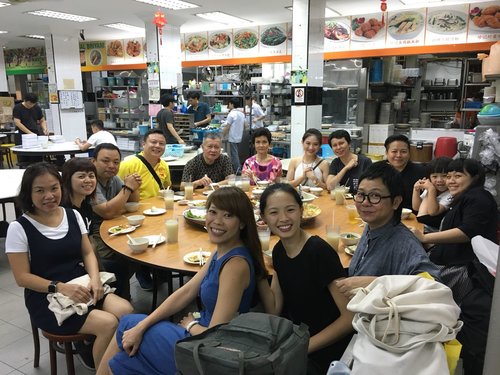 At last, the crew could catch a breather together after the end of the various workshops conducted